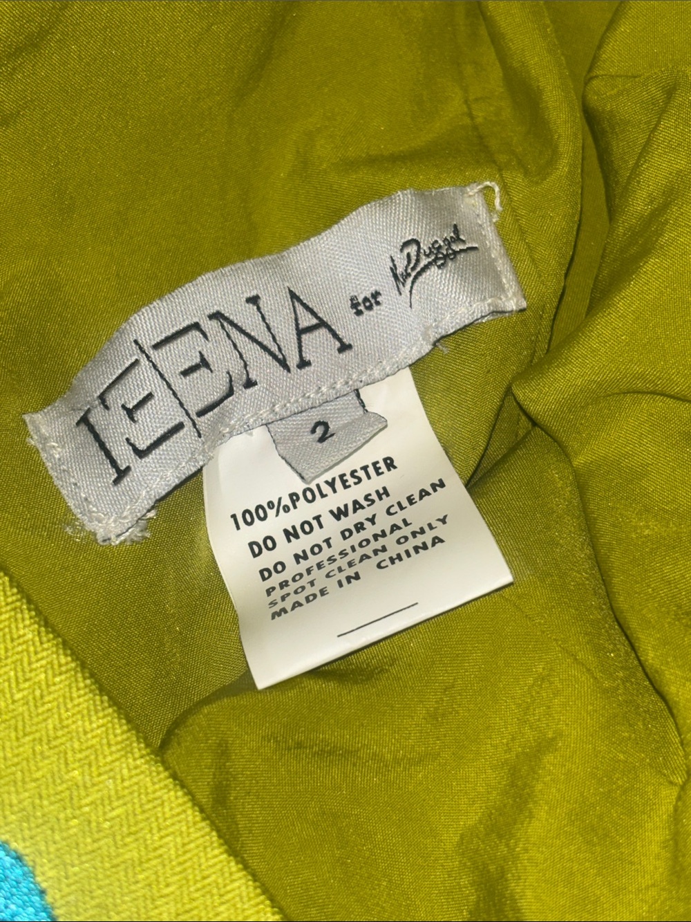 Ieena dress deep v low back skater skirt damask chartreuse pleated full skirt 2 - Picture 7 of 12